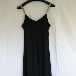 Black flowy cocktail dress